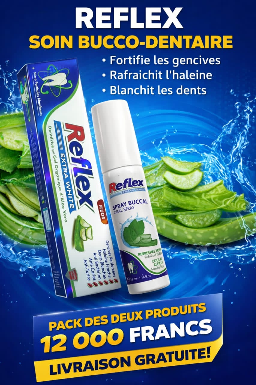 Gamme Reflex pour des dents blanches et une haleine fraiche