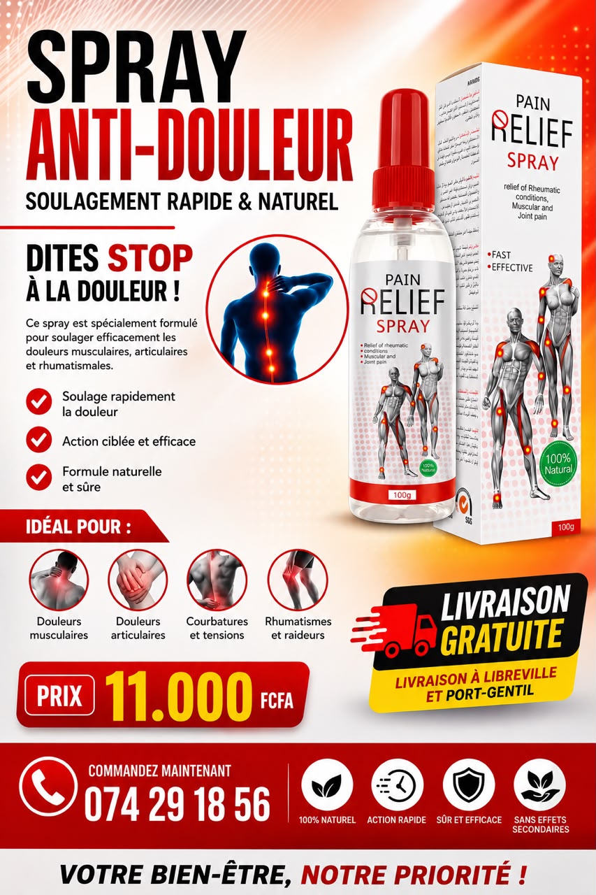 Spray anti douleur , efficace pour les douleurs